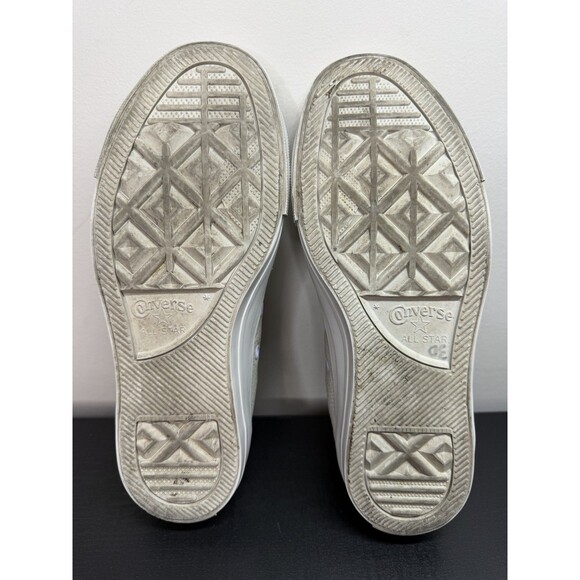 Converse Leather Low Top Grey Womens 6 Mens 4 - Picture 8 of 9